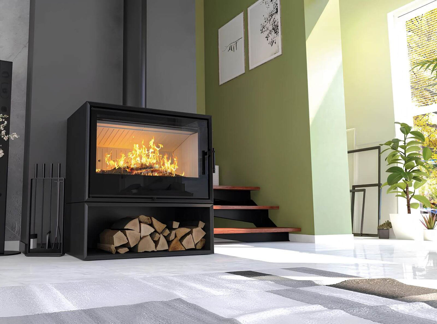 Kaminofen Hitze CF800