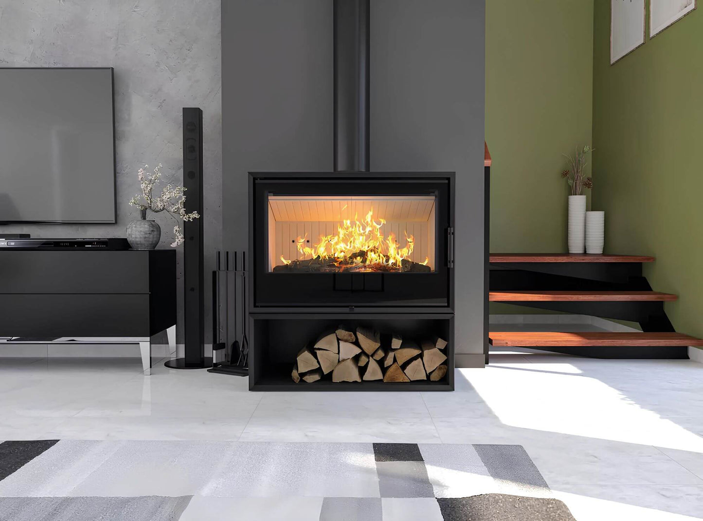 Kaminofen Hitze CF800