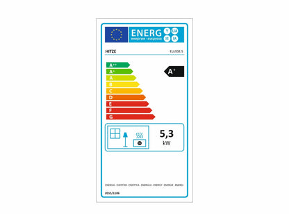 Kaminofen Hitze Ellisse S Energielabel, Ecolabel - ofenerlebnis.de