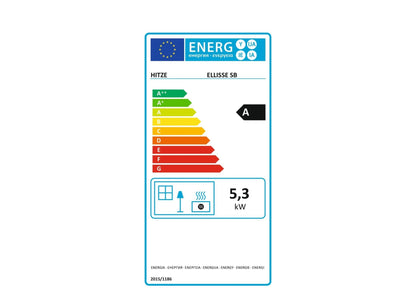Kaminofen Hitze Ellisse SB Energielabel, Ecolabel - ofenerlebnis.de