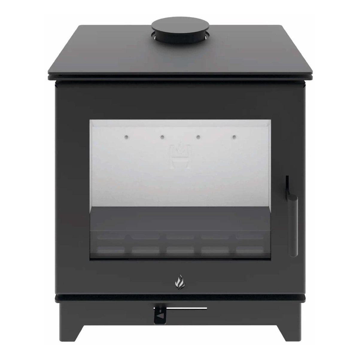 Kaminofen Hitze Gatto ME 5,3 kW – Kaminofen in Vorderansicht auf Weiß