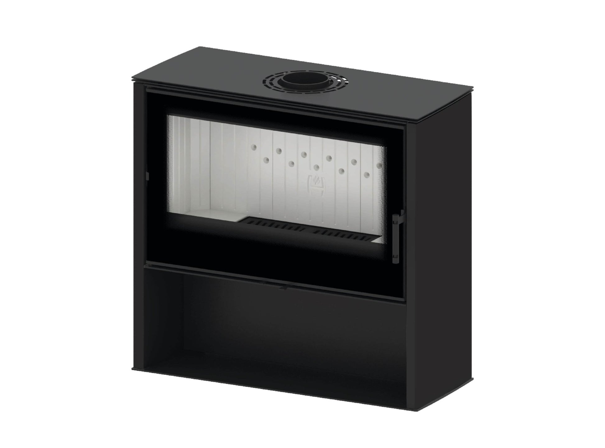 Kaminofen Hitze Lupo L in schwarz