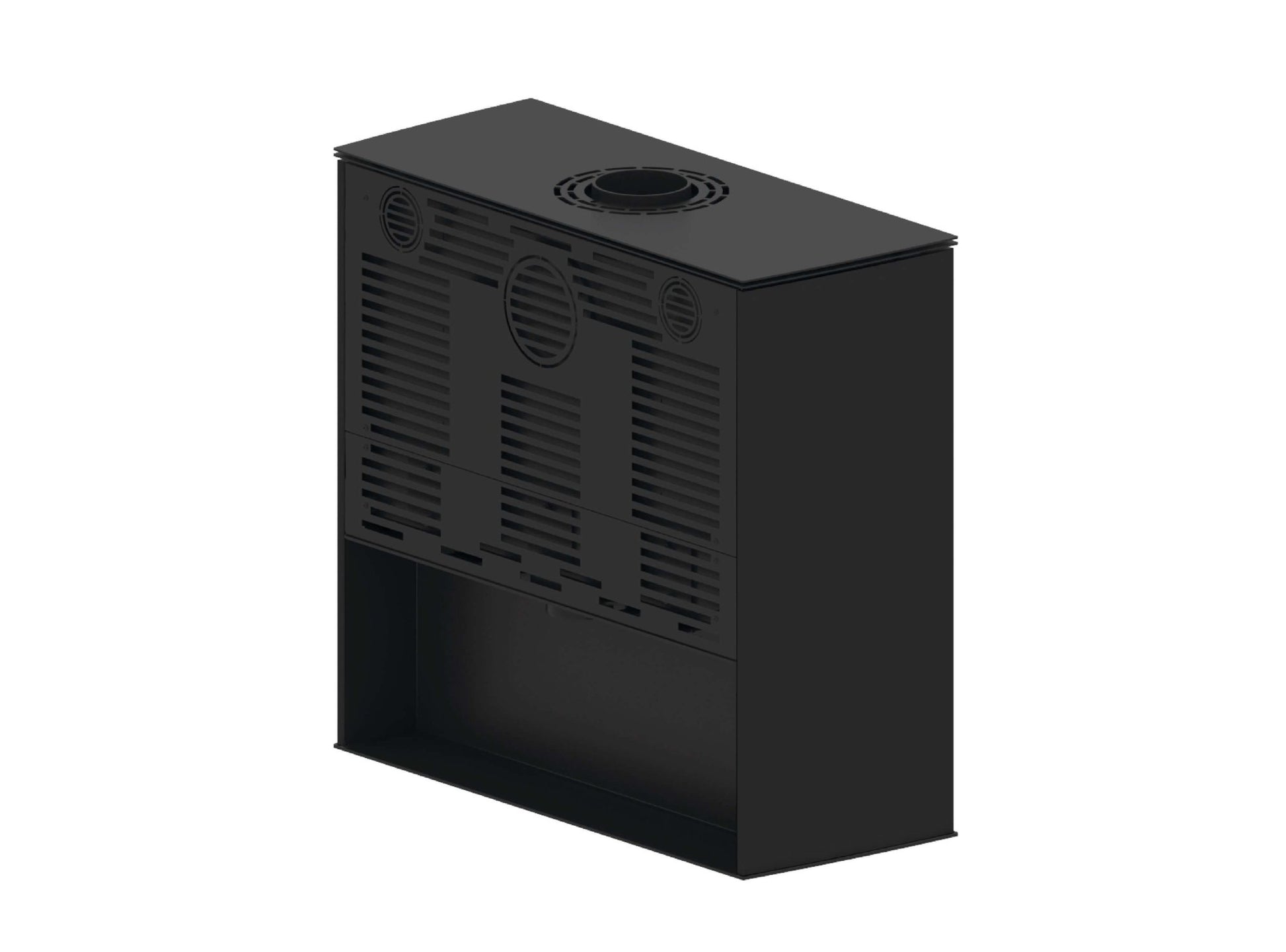 Kaminofen Hitze Lupo L in schwarz