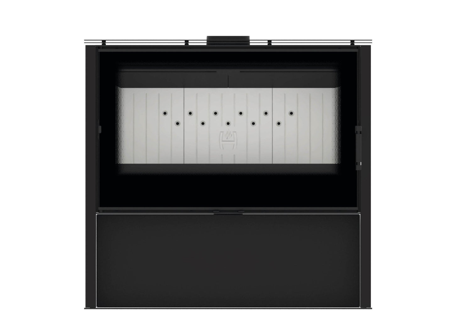 Kaminofen Hitze Lupo L in schwarz