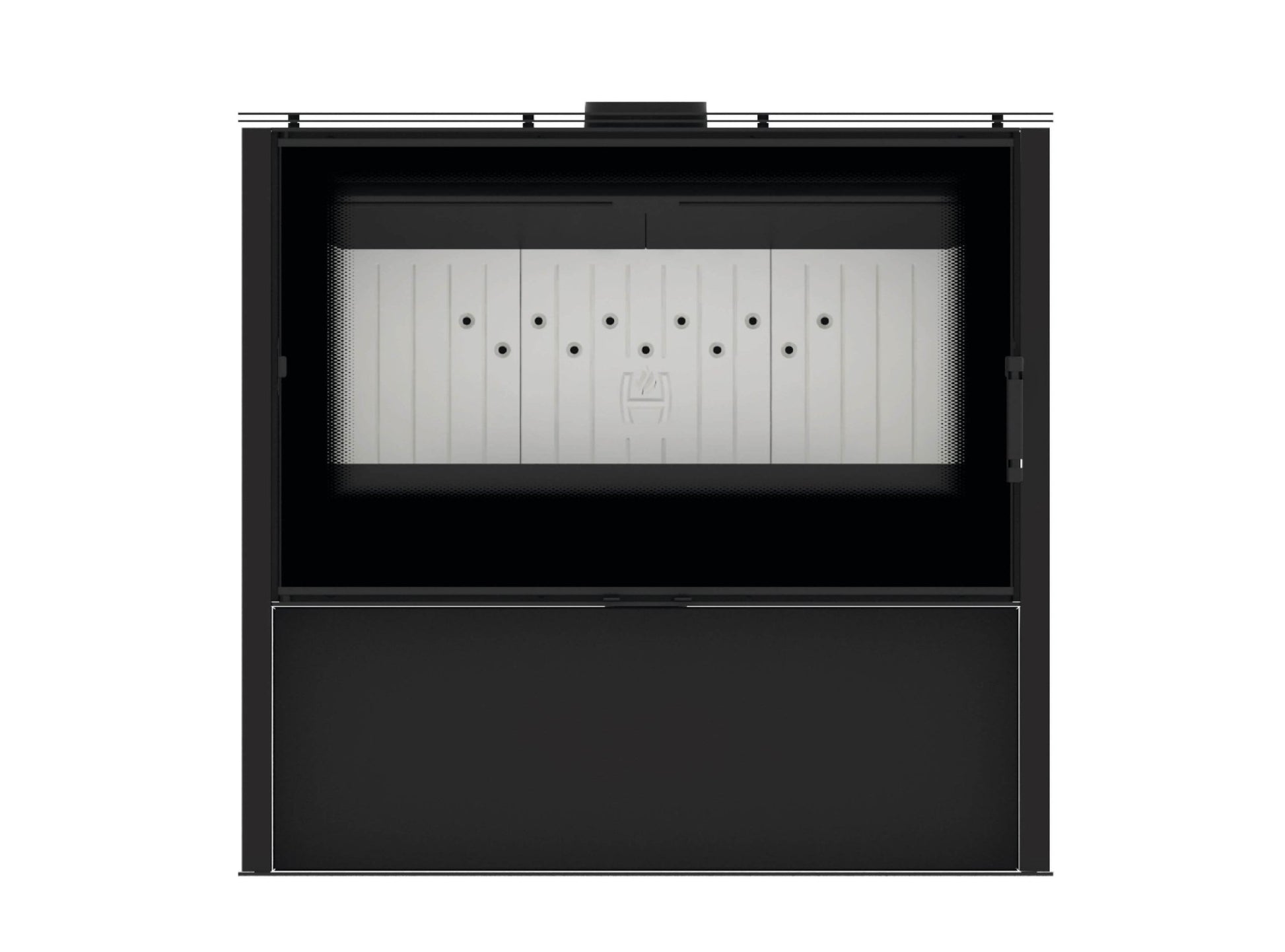 Kaminofen Hitze Lupo L in schwarz