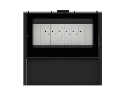 Kaminofen Hitze Lupo L in schwarz