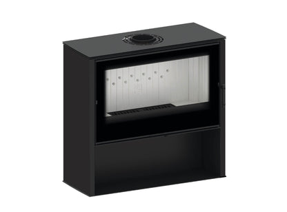 Kaminofen Hitze Lupo L in schwarz