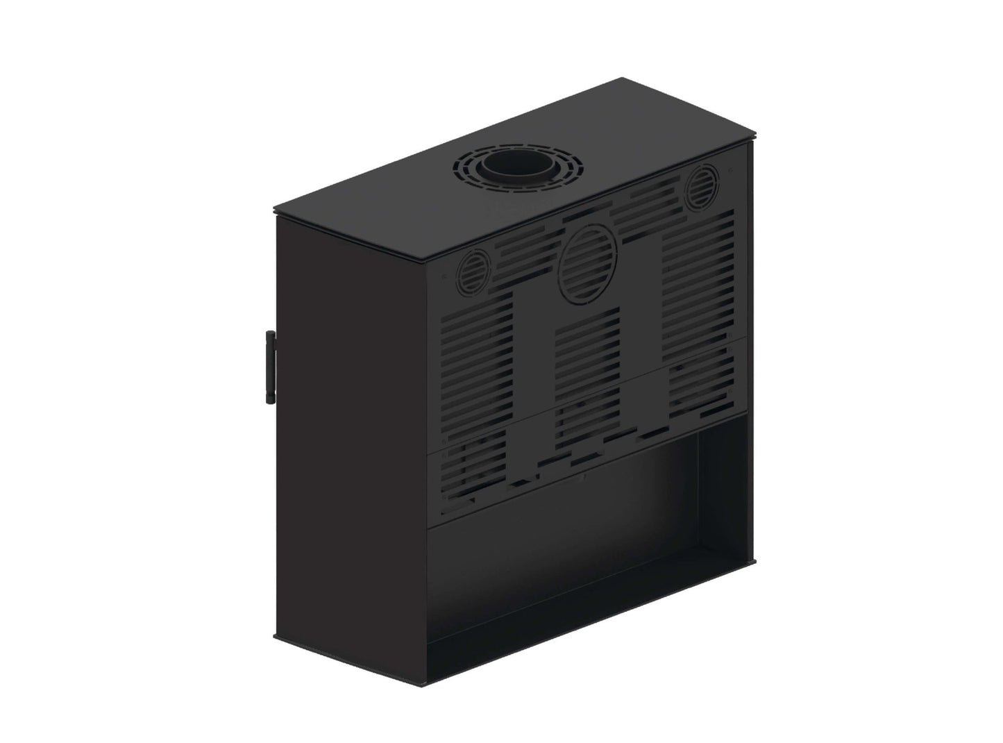 Kaminofen Hitze Lupo L in schwarz