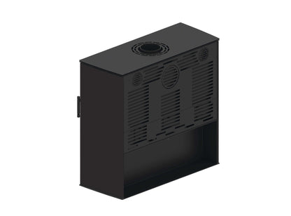 Kaminofen Hitze Lupo L in schwarz