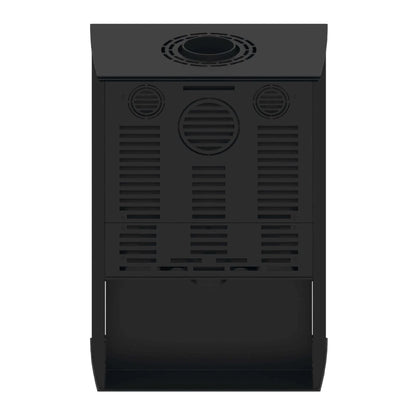 Kaminofen Hitze Lupo M 8,7 kW – Rückansicht mit Anschlussöffnungen
