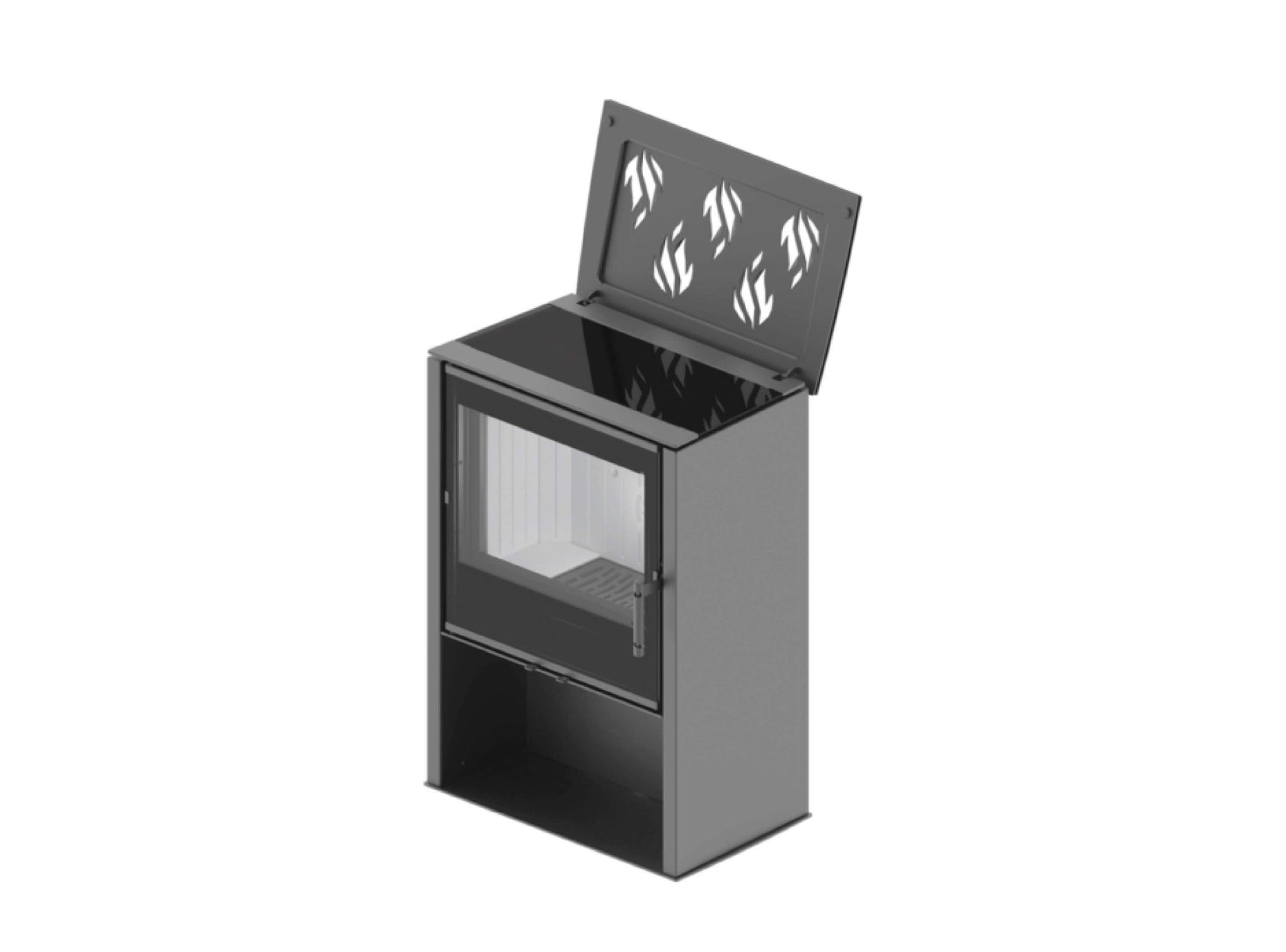 Kaminofen Hitze Lupo M-CP mit Herdplatte