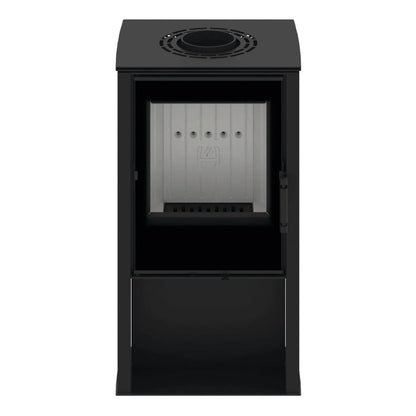 Kaminofen Hitze Lupo S 6,5 kW – Kaminofen in Vorderansicht auf Weiß