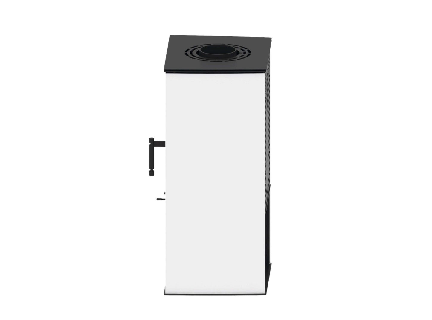 Kaminofen Hitze Lupo S in Weiß