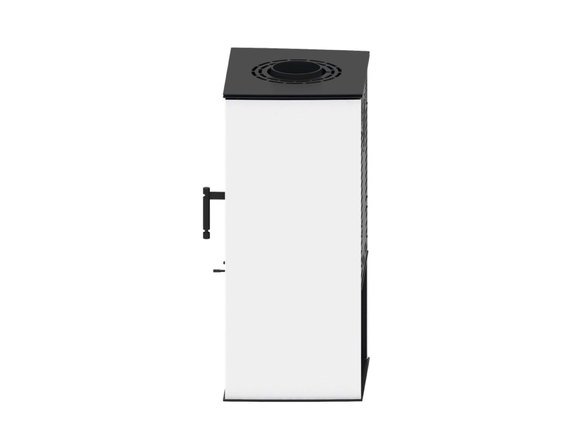 Kaminofen Hitze Lupo S in Weiß