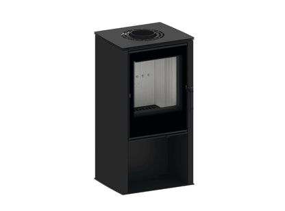 Kaminofen Hitze Lupo S in Schwarz