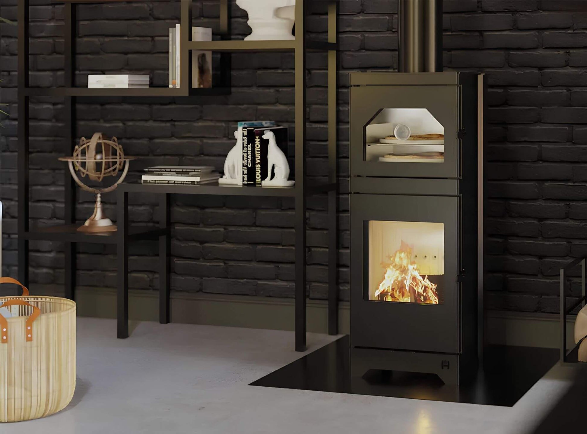 Kaminofen Hitze Lynx O mit Backfach