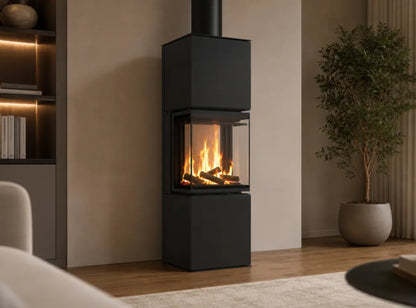 Kaminofen HITZE SIGA 3S im Wohnraum