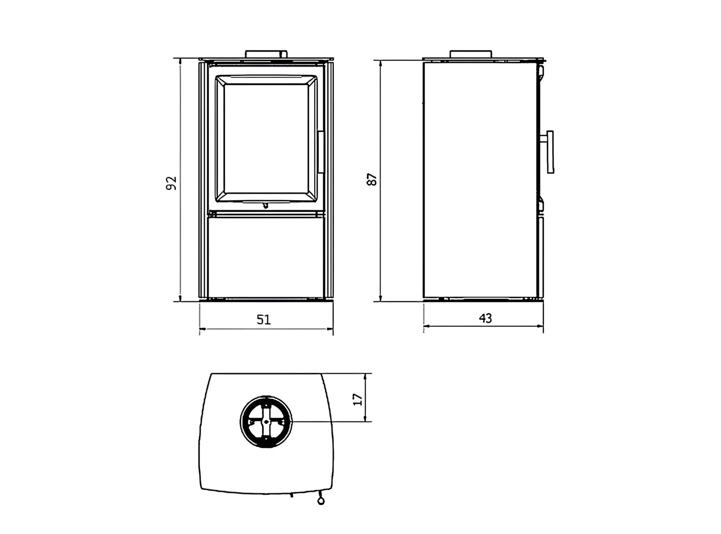 Kaminofen Varde Aura 3 Naturstein Maße - ofenerlebnis