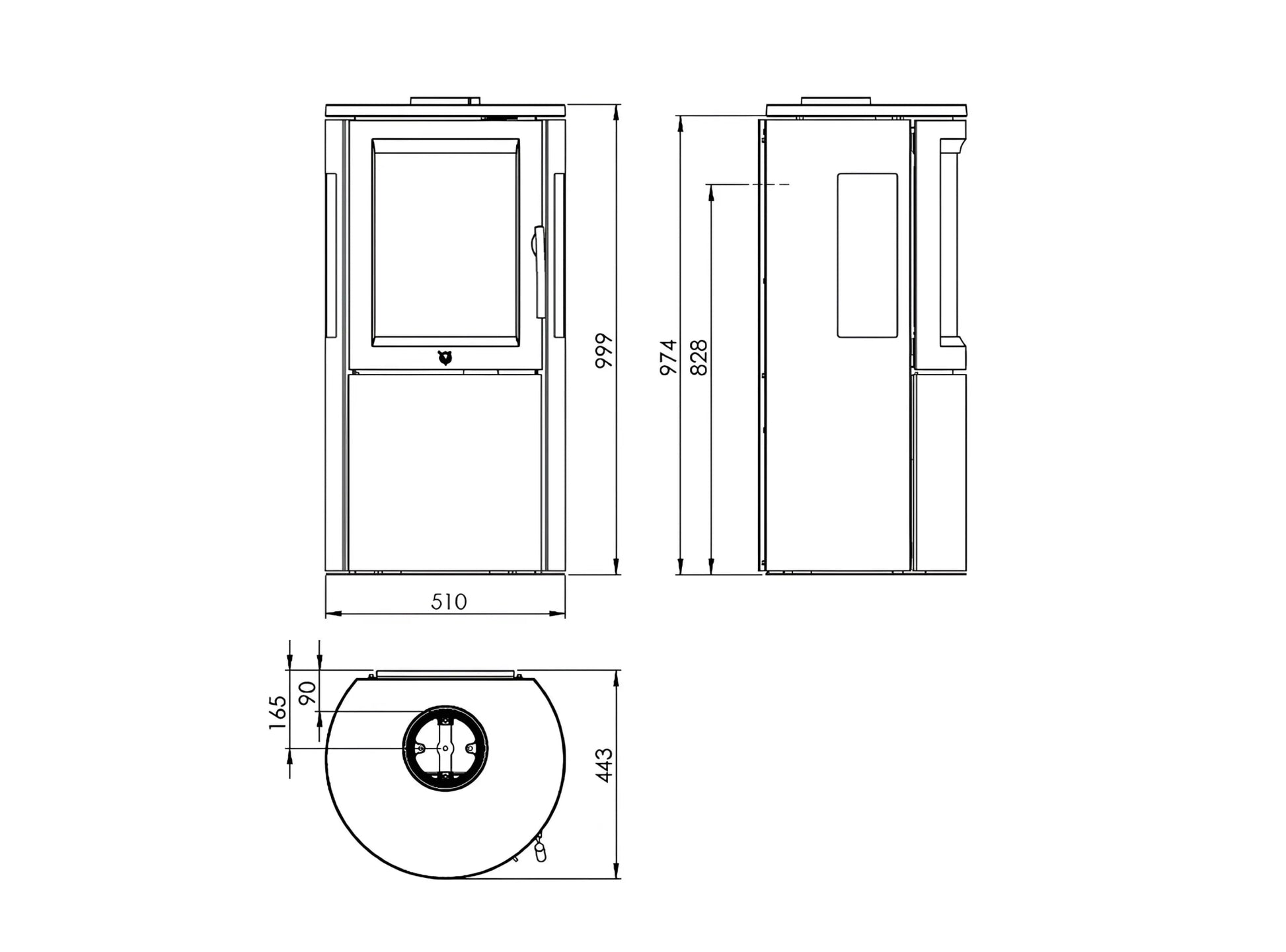 Kaminofen Varde Lyon Air Maße - ofenerlebnis.de