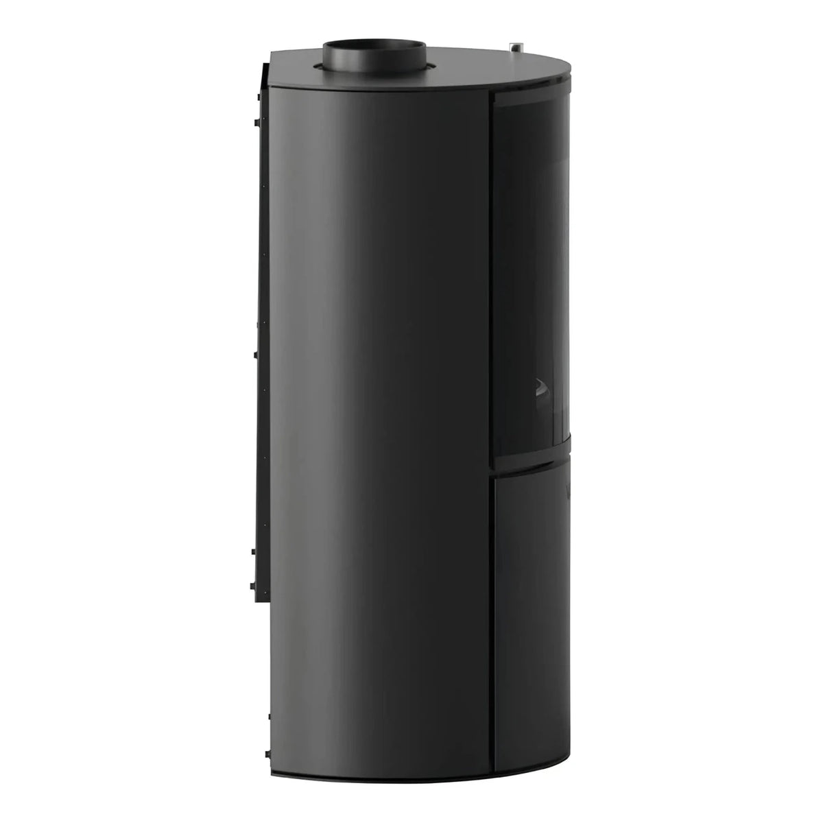 Kaminofen Varde Ovne Nordic 3 | 5 kW – Kaminofen in Seitenansicht auf Weiß