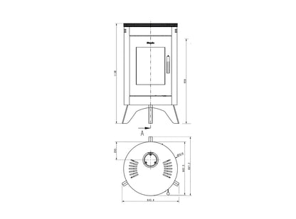 Wamsler Kaminofen City rot - ofenerlebnis.de
