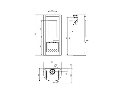 Wamsler Kaminofen Myra Stahl - ofenerlebnis.de