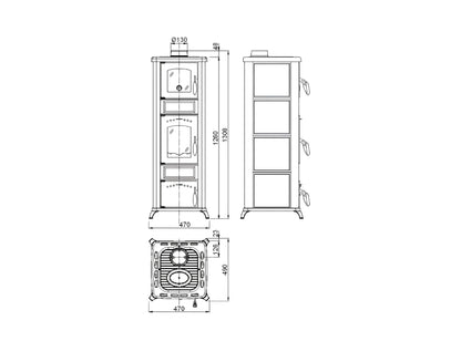 Wamsler Kaminofen Romantik Naturstein mit Backfach - ofenerlebnis.de