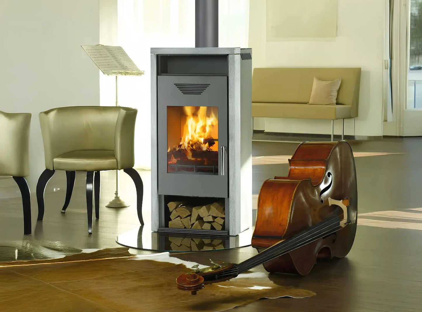 Kaminofen Wamsler Yara Naturstein 6/8 kW