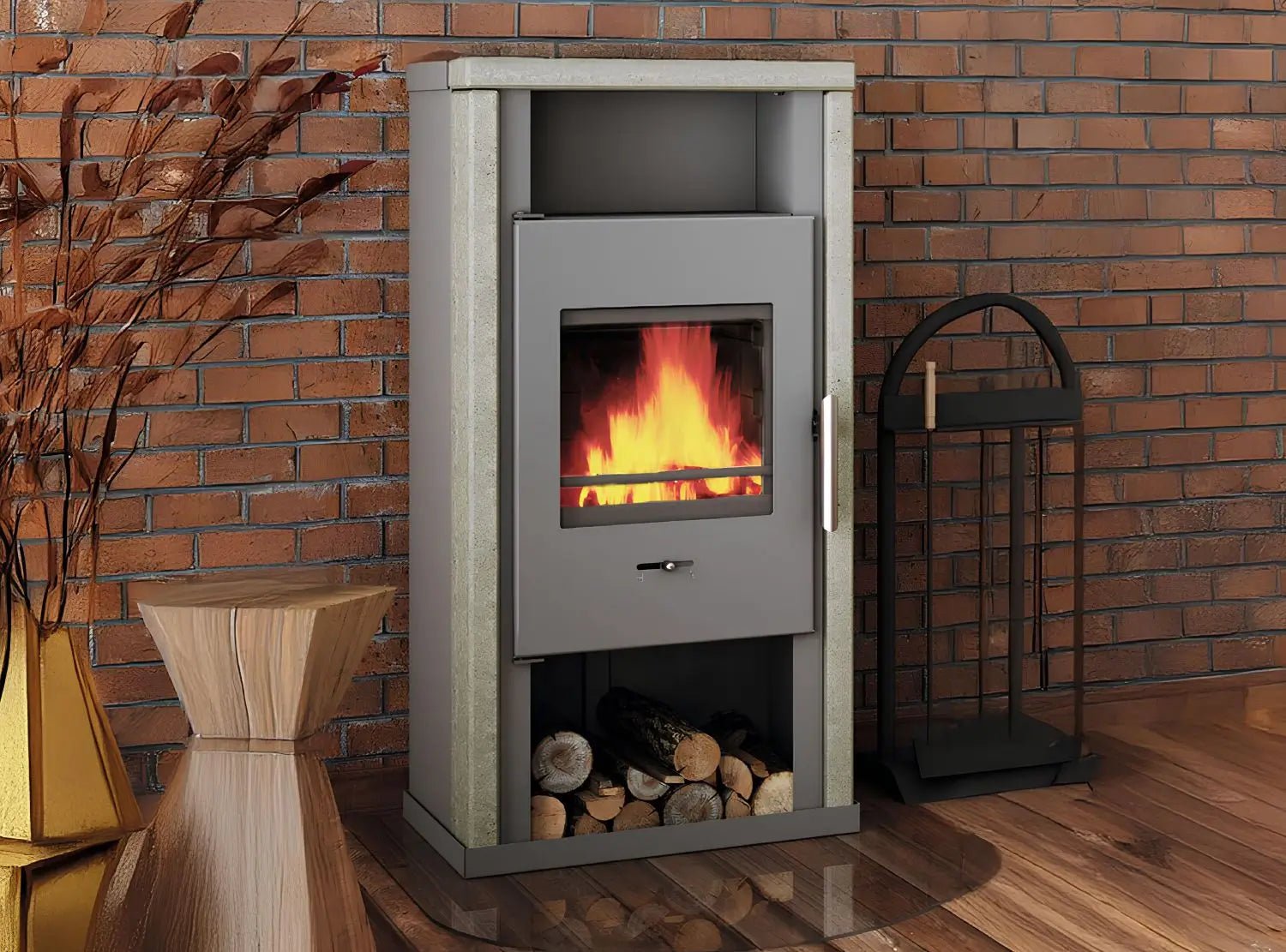 Wamsler Kaminofen Yuna Naturstein - ofenerlebnis.de