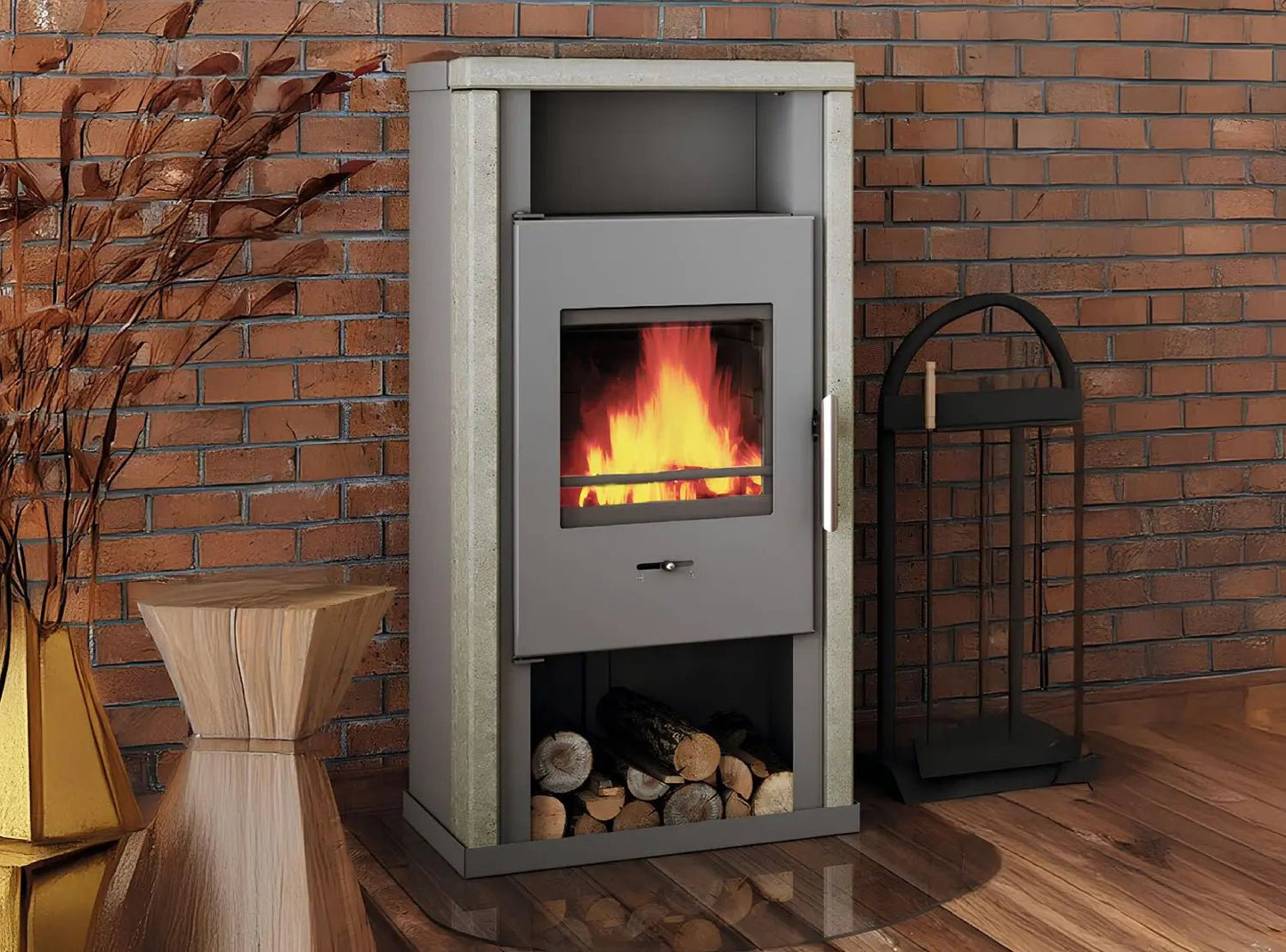 Wamsler Kaminofen Yuna Naturstein - ofenerlebnis.de