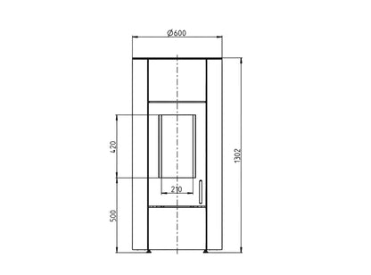 Kaminofen Wodtke CEO water+ wasserführend Technische Daten - ofenerlebnis.de