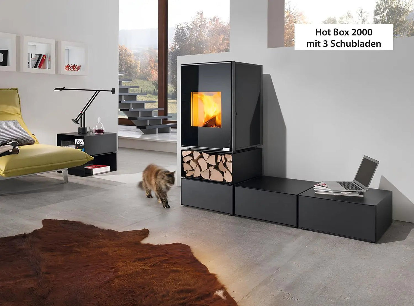 Kaminofen Wodtke Hot Box 2000 mit 3 Schubladen - ofenerlebnis.de