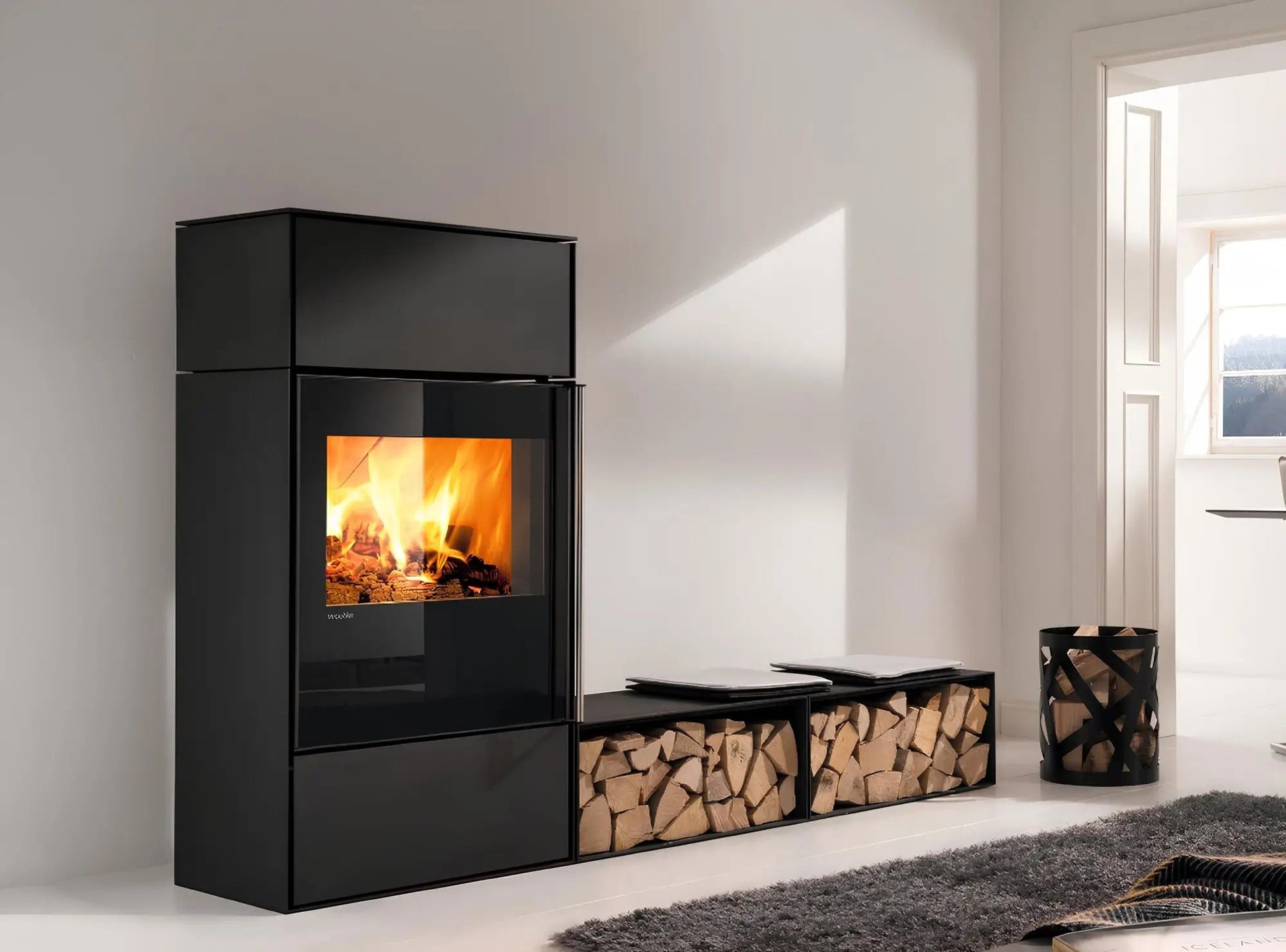 Kaminofen Wodtke myCastle mit einem Aufsatz - ofenerlebnis.de