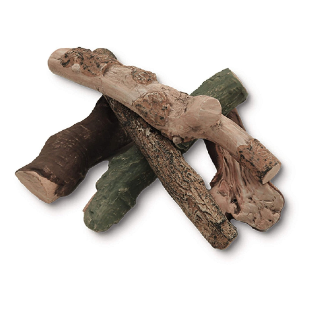 Keramische Holzscheite für Ethanol Kamin Set 3 – Weitere Stapelanordnung des keramischen Holzsets