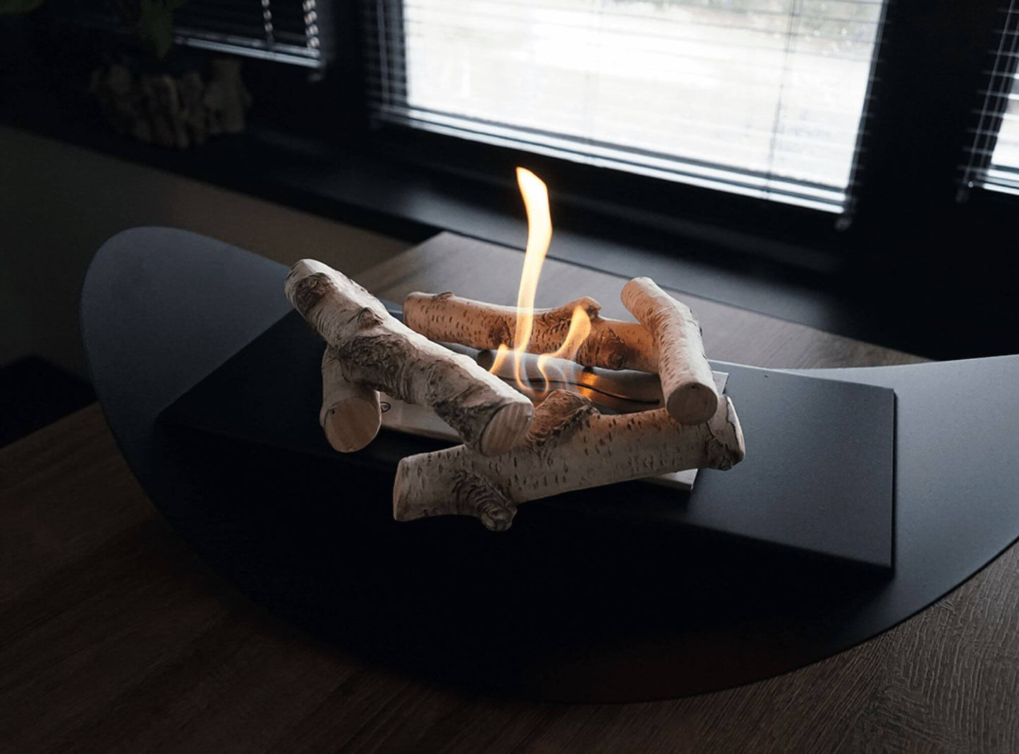 Keramische Holzscheite für Biokamine Set 2