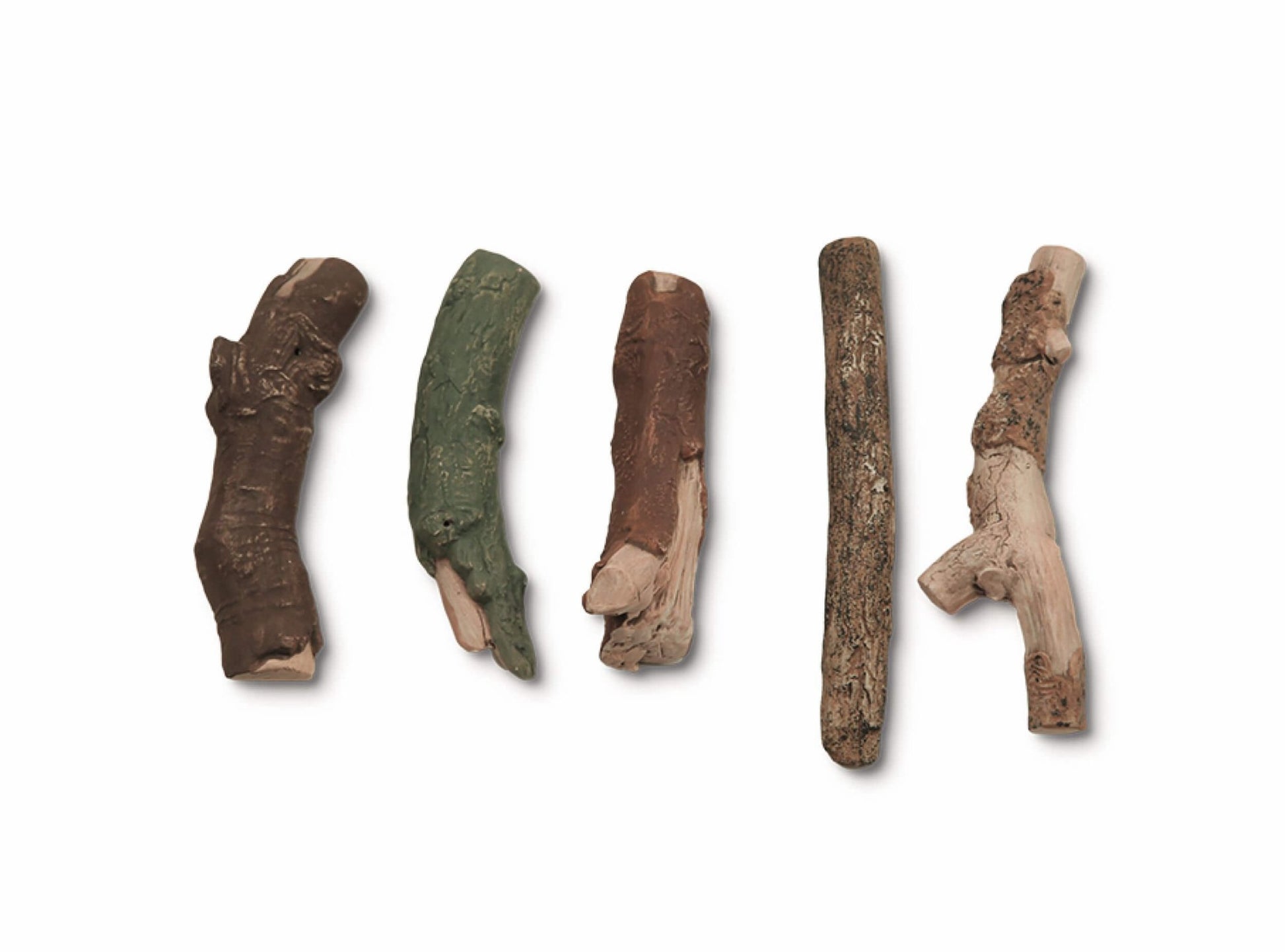 Keramische Holzscheite für Biokamine Set 3