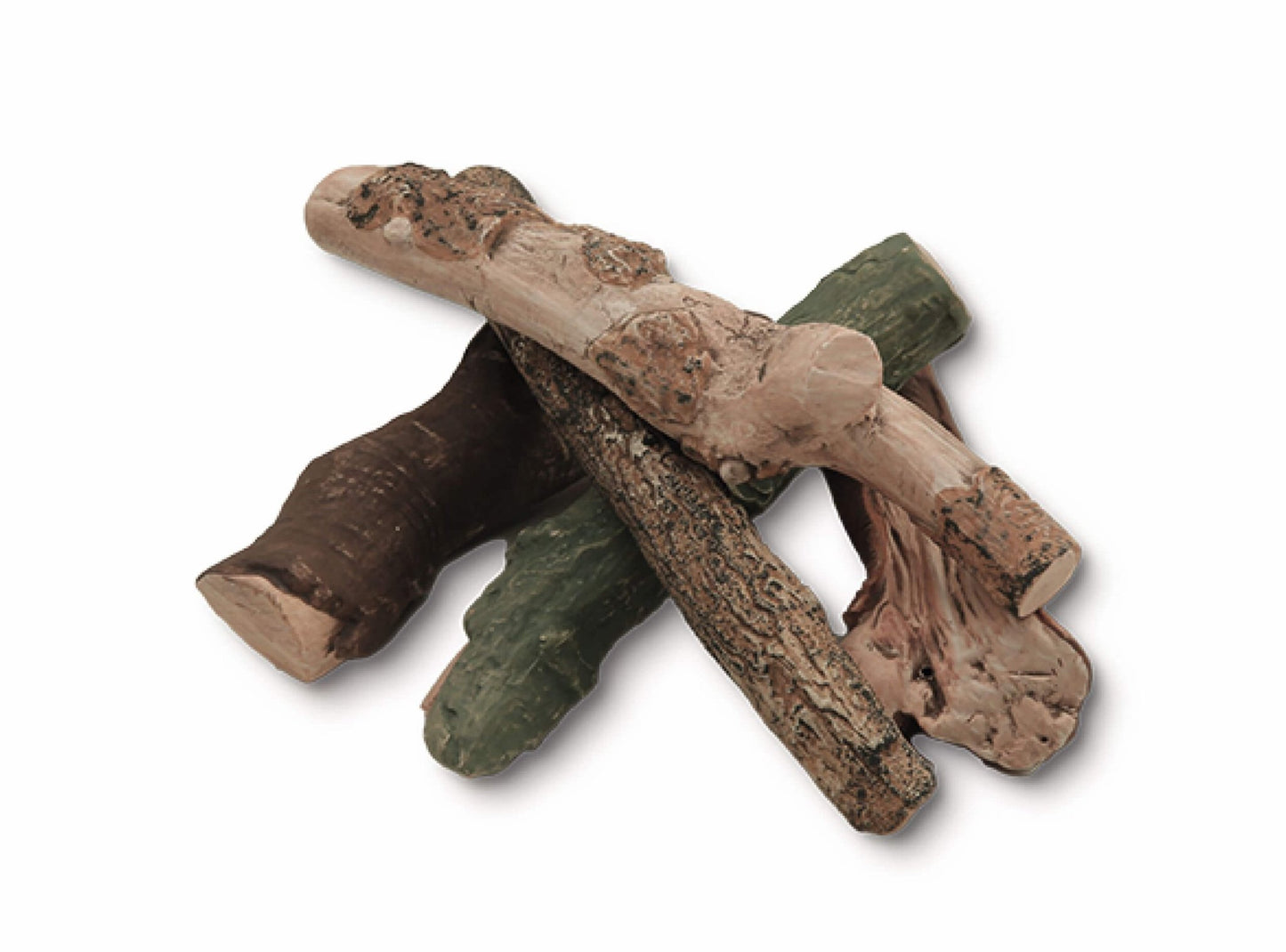 Keramische Holzscheite für Biokamine Set 3