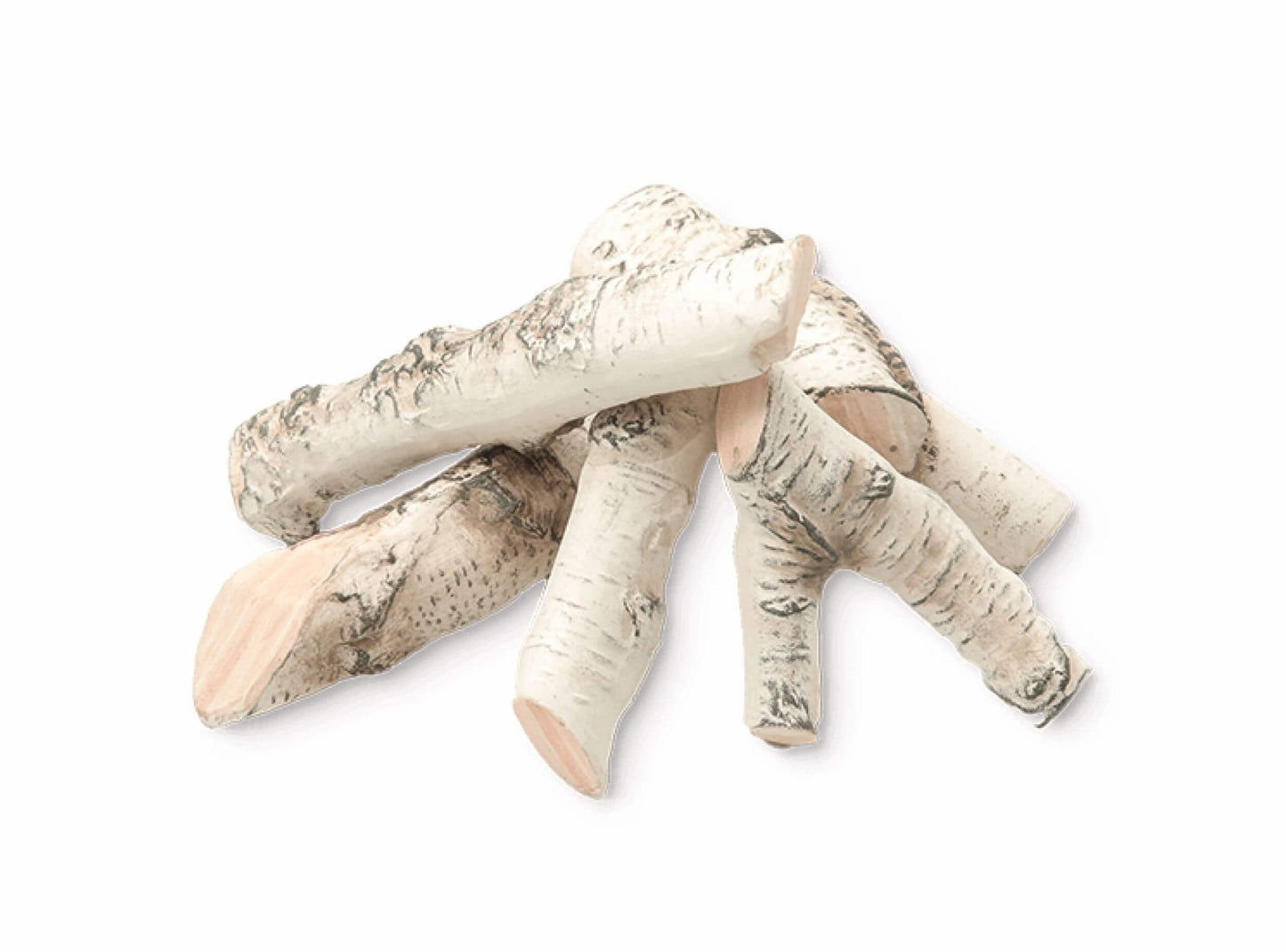 Keramische Holzscheite für Biokamine Set 4