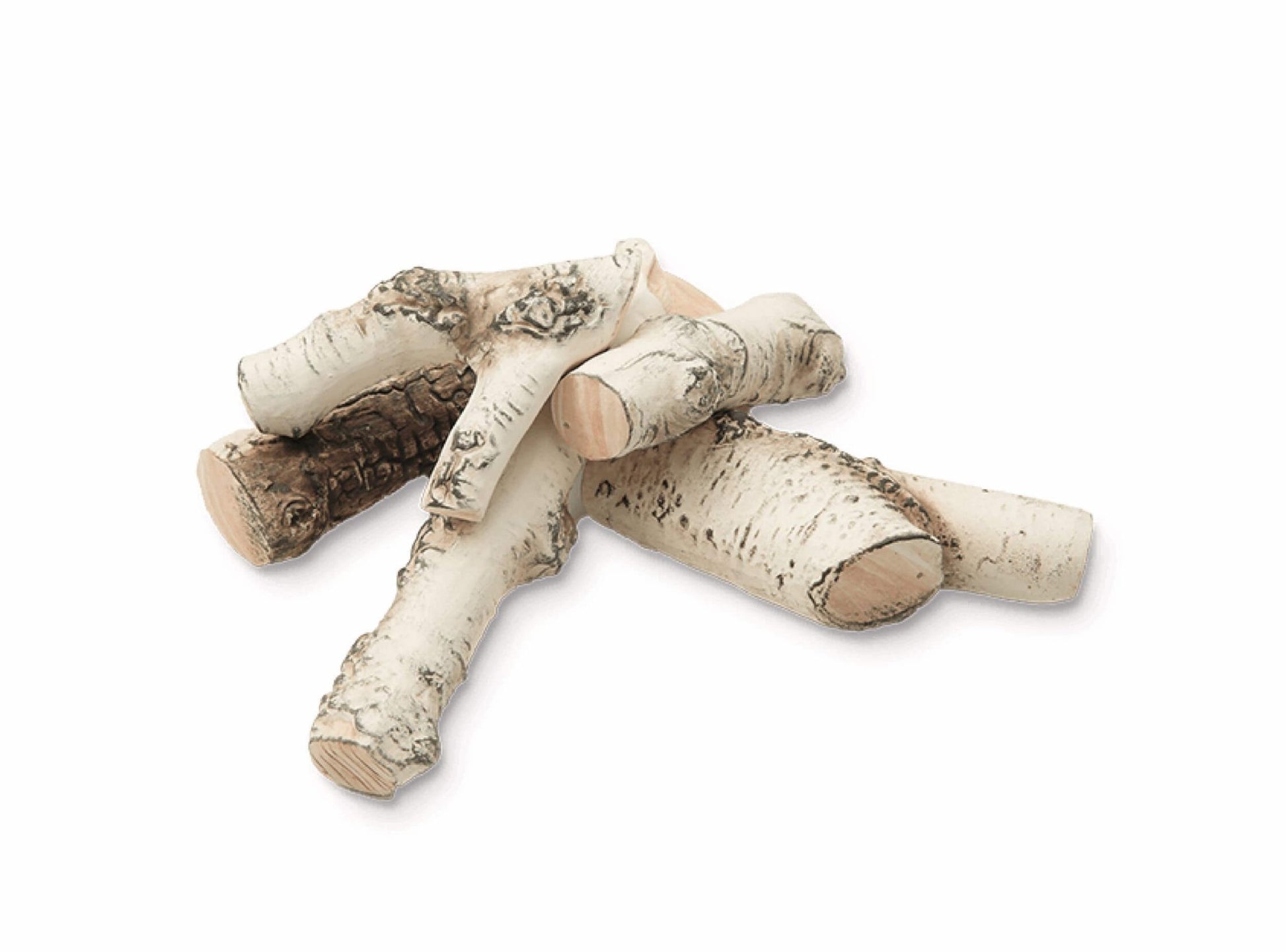 Keramische Holzscheite für Biokamine Set 4