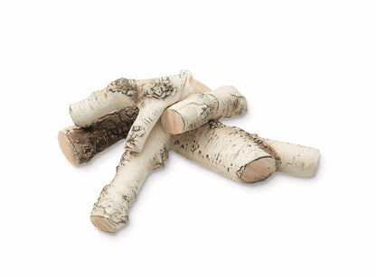 Keramische Holzscheite für Biokamine Set 4