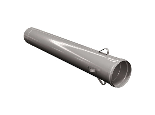 Längenelement 1080 mm mit Abstandshaltern - einwandig - eka edelstahlkamine complex E