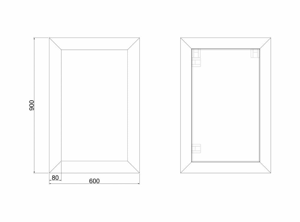 Loft – Spiegel mit MDF - Rahmen und dekorativem Furnier - Ofenerlebnis.de