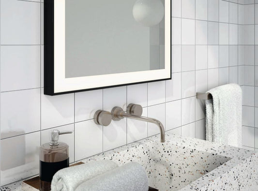 Logan Black – Rechteck Wandspiegel mit LED - Ofenerlebnis.de