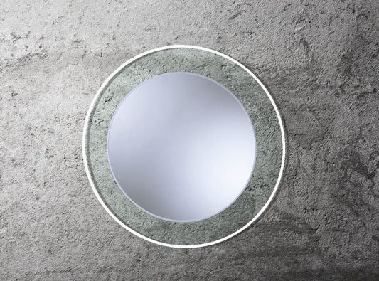 Lumineo Beta – Kreis auf Glas montierter Spiegel mit LED, Ø60 – Ø80 - Ofenerlebnis.de