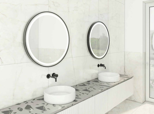 Moon – Kreis Wandspiegel mit LED und Berührungsschalter, Ø70 - Ofenerlebnis.de