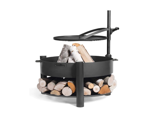 Multifunktionale Feuerschale MONTANA X 60 cm mit Grillrost 50 cm