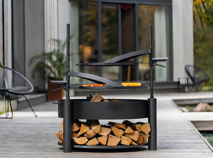 Multifunktionale Feuerschale MONTANA X 60 cm mit Grillrost 50 cm