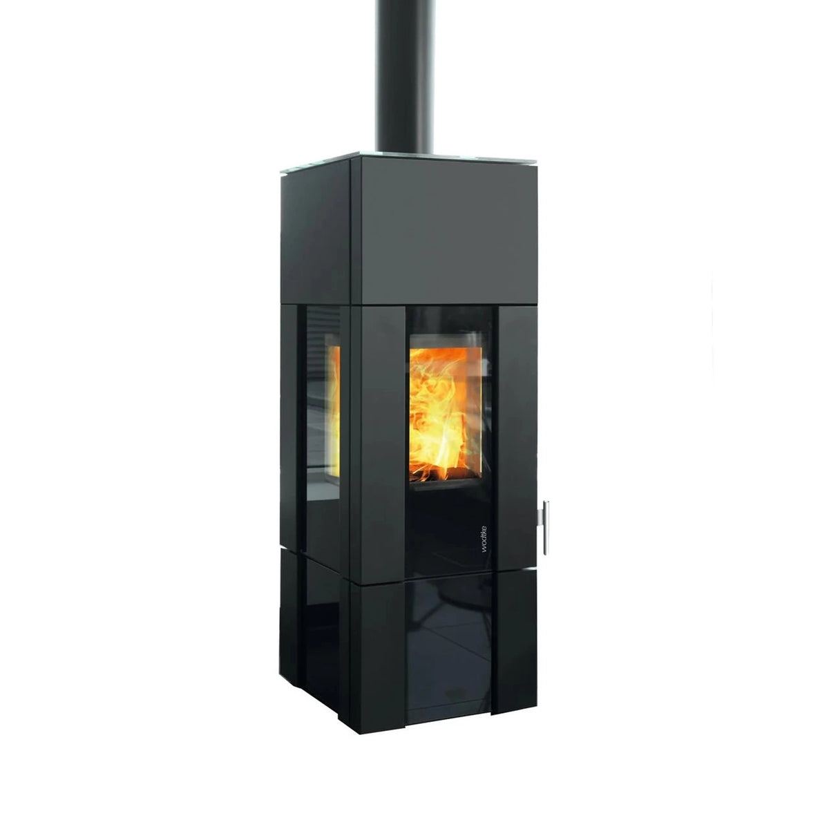 Wodtke New Look F9 als freigestellter Kaminofen