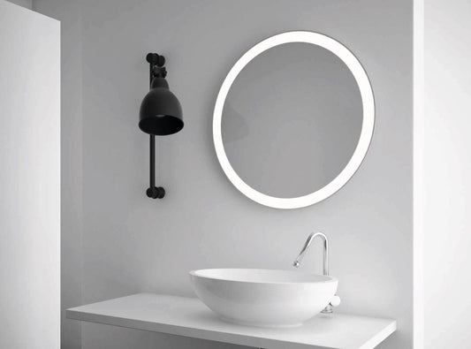 Omega – Kreis Wandspiegel mit LED, Ø60 – Ø70 - Ofenerlebnis.de