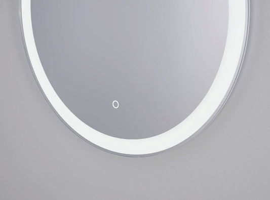 Omega – Runder Wandspiegel mit Berührungsschalter und LED - Ofenerlebnis.de